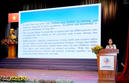 Phát biểu của phụ huynh trong lễ tổng kết